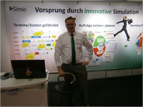 Materialflusssimulation mit Simio auf der Hannover Messe 2013 1