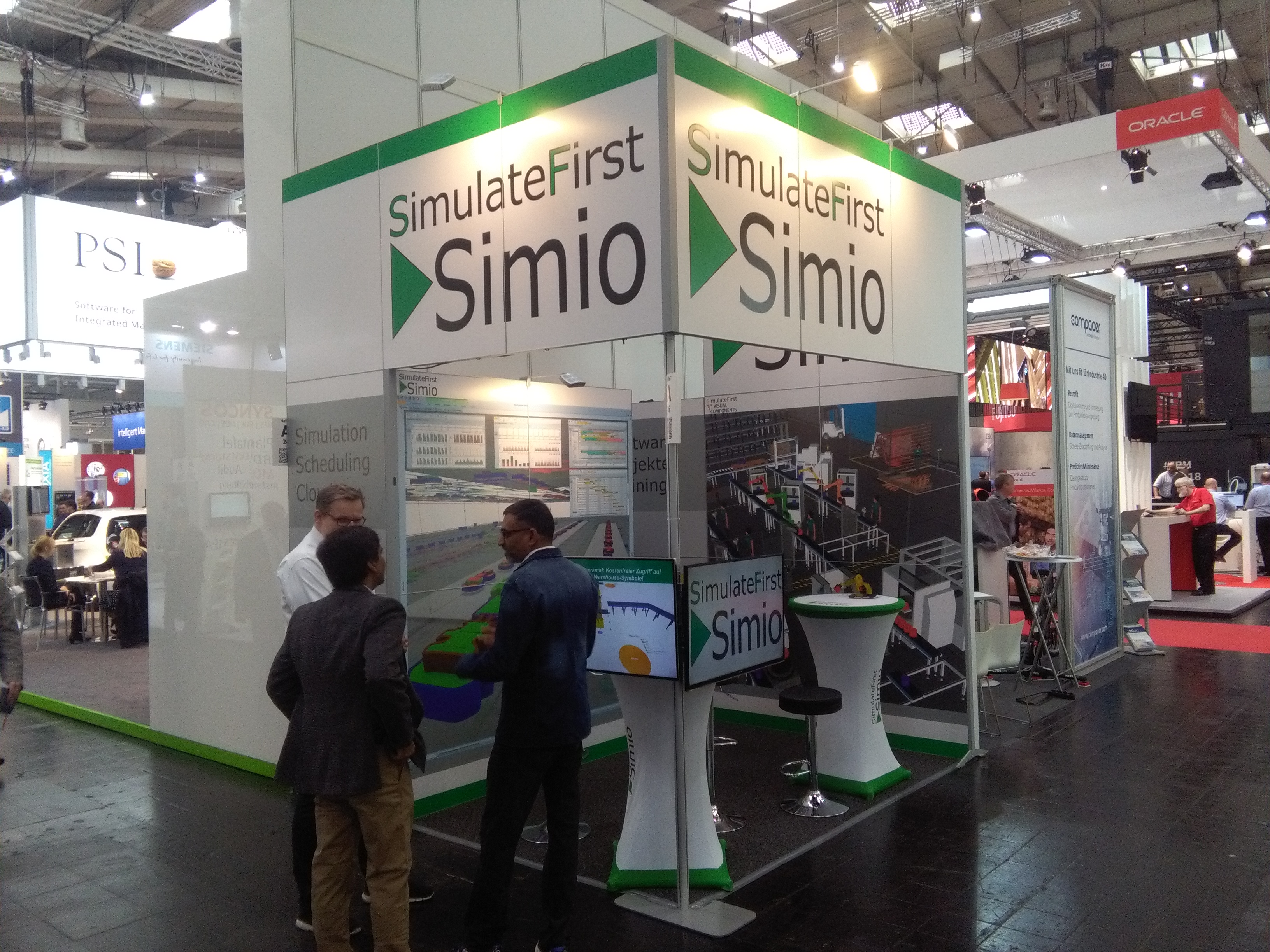 Materialflusssimulation mit Simio auf der Hannover Messe 2018